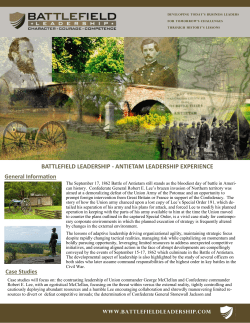 antietam leadership experience