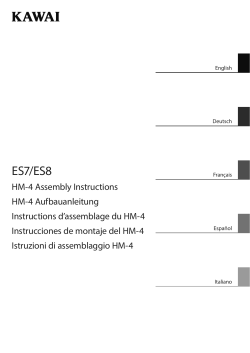 Kawai HM4 Assembly Instructions 2015 (EGFSI)