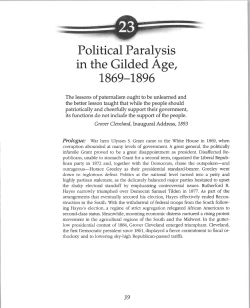 Chapter 23- Political Paralysis in the Gilded Age
