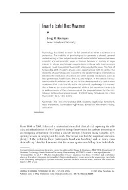 Toward a useful mass movement