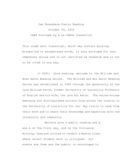 Transcript - University of Louisville