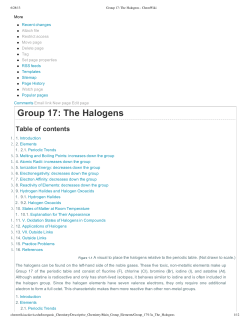 Group 17: The Halogens - ChemWiki