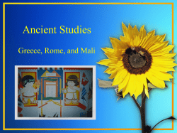 Greece, Rome, Mali PowerPoint