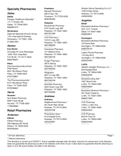 Pharmacy Directory