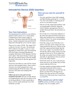 Intrauterine Device (IUD) Insertion
