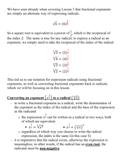 Equations with Fractional Exponents