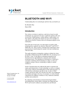 bluetooth and wi-fi
