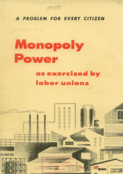 Monopoly Power - University of California, Berkeley