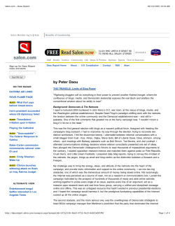 Salon.com - Daou Report