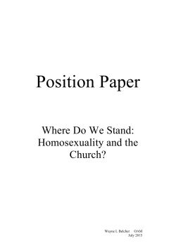 150710 UPDATED - Homosexuality and the Church