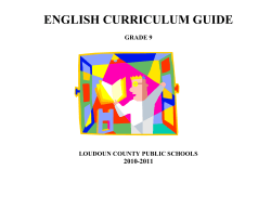 english curriculum guide - Loudoun County Public Schools