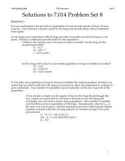 Solutions to 7.014 Problem Set 8