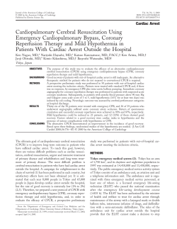 Cardiopulmonary cerebral resuscitation using emergency
