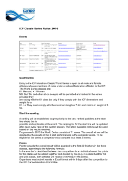 Final Classic Series 2016 - Rules and Entry