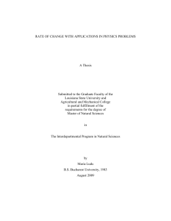 rate of change with applications in physics