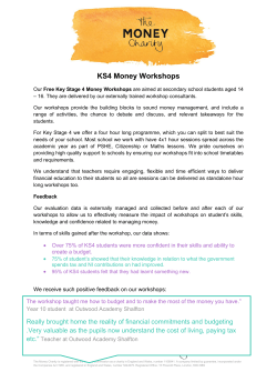 KS4 Money Workshops
