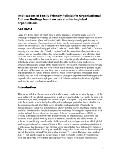 It is becoming a commonplace assertion that a supportive