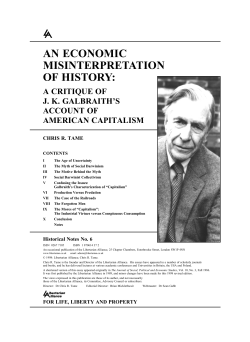 an economic misinterpretation of history