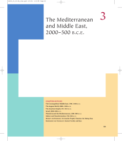 The Mediterranean and Middle East, 2000–500 BCE