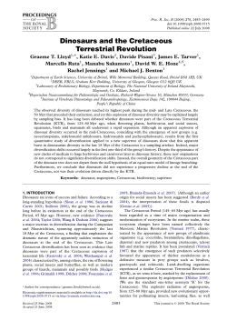 Lloyd et al. 2008 Dinosaur supertree