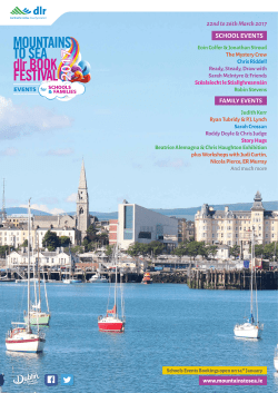 school events - Mountains to Sea dlr Book Festival