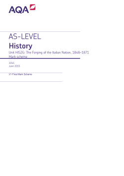 A-level History Mark scheme HIS2G