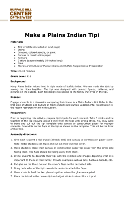 Make a Plains Indian Tipi - Buffalo Bill Center of the West