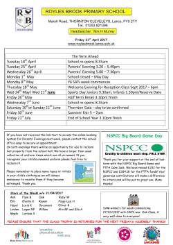 ROYLES BROOK PRIMARY SCHOOL