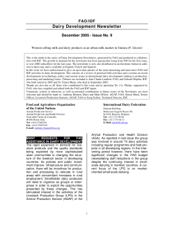 Dairy Development Newsletter