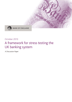 A framework for stress testing the UK banking system