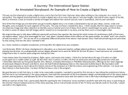 ISS Journey Digital Storyboard - Educational Uses of Digital