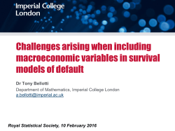 models of default - Imperial College London