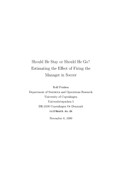 Should He Stay or Should He Go` Estimating the Effect of Firing the