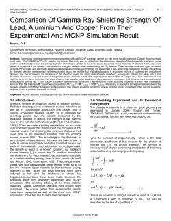 Comparison Of Gamma Ray Shielding Strength Of Lead