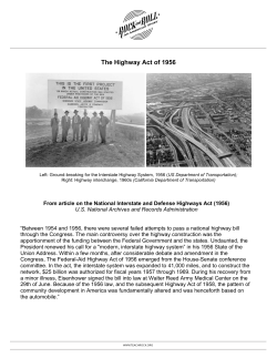 The Highway Act of 1956