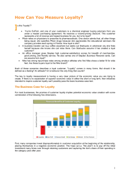 How Can You Measure Loyalty - uni