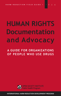 HUMAN RIGHTS Documentation and Advocacy