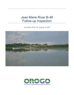 Jean Marie River B-48 Follow-up Inspection