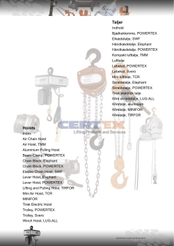 Hoists Taljer