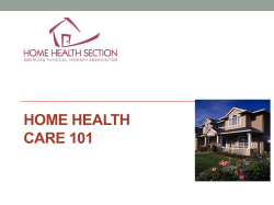 An Introduction to Home Care PT Practice and Cultural Sensitivity