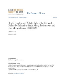 Beads, Bangles, and Buffalo Robes: the Rise and Fall of the Indian