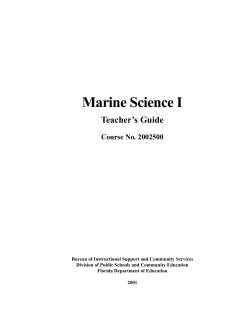 Marine Science [Teacher`s Guide]