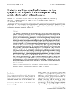 Ecological and biogeographical inferences on two sympatric