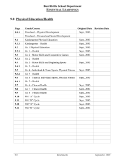essential learnings - Burrillville School Department