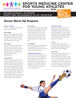 Dynamic Warm Ups for Soccer