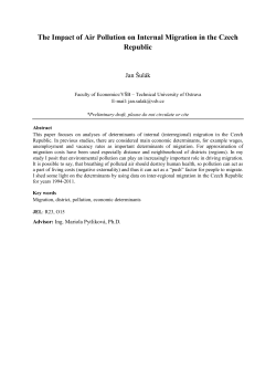 The Impact of Air Pollution on Internal Migration in the