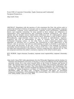 From CSR to Corporate Citizenship: Anglo-American and