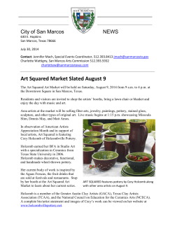 Art Squared Market Slated August 9
