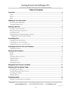 Getting Started with InDesign CS6