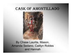 The Cask of Amontillado - erickson